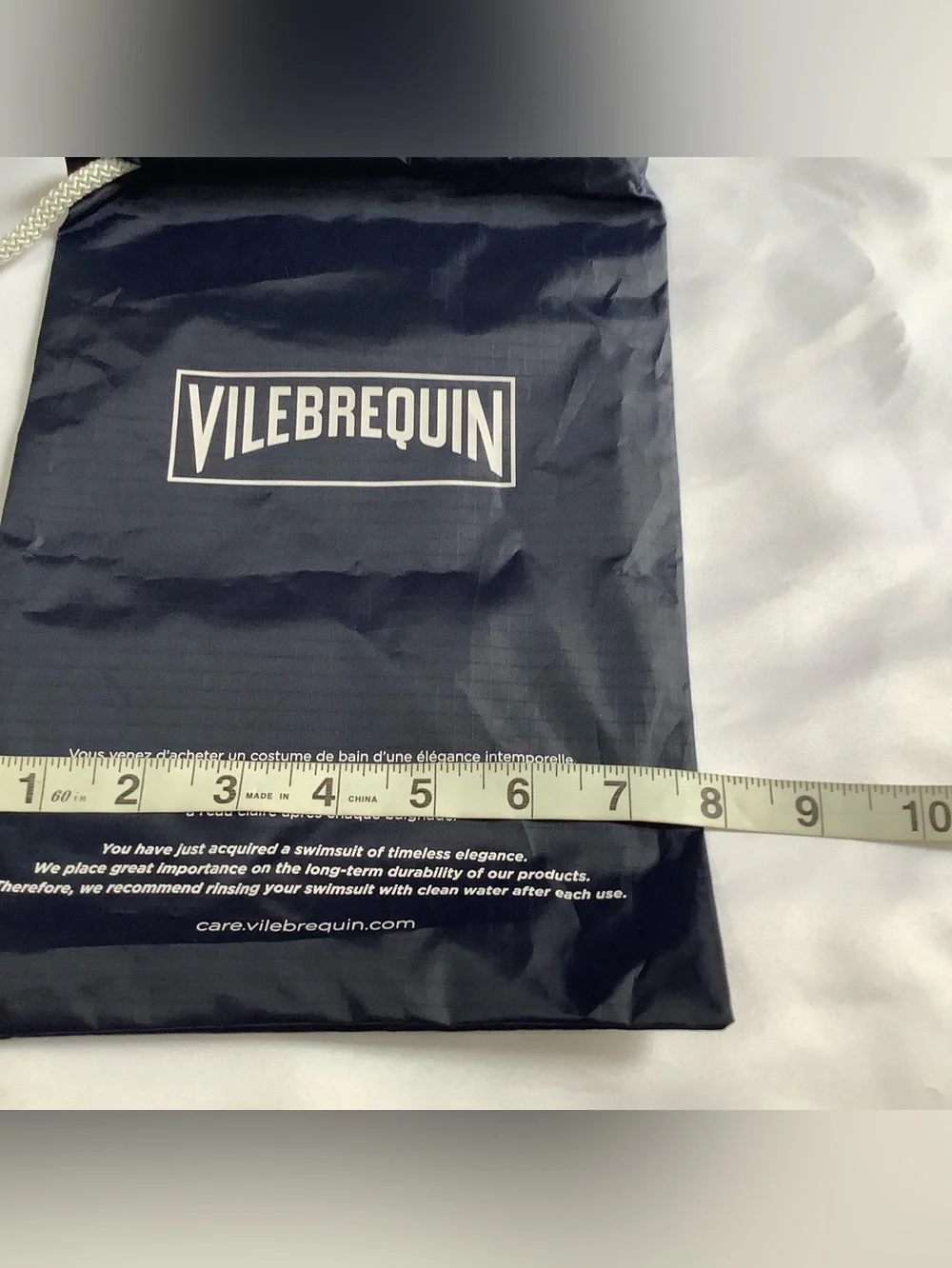 Vilebrequin Nylon Drawstring Dust Bag set of 2 8” x 11” (W832)